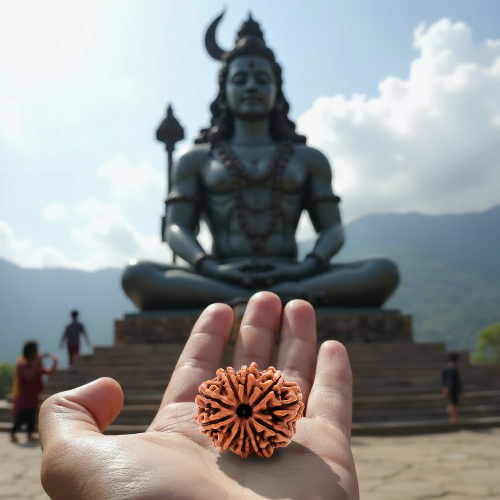 10 Mukhi Rudraksha Certified (Nepal)