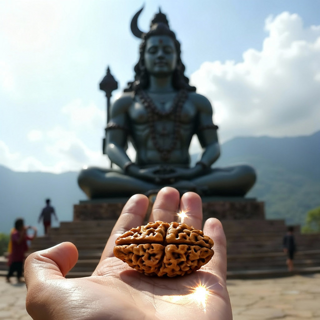 2 Mukhi Rudraksha Lab Certified (Nepal)