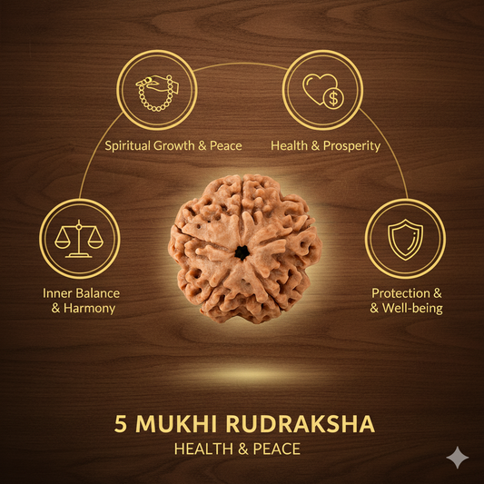 5 Mukhi Rudraksha Original Certified (Nepal)