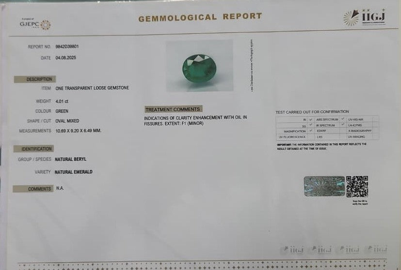 Emerald Stone (Medium) - Brazil