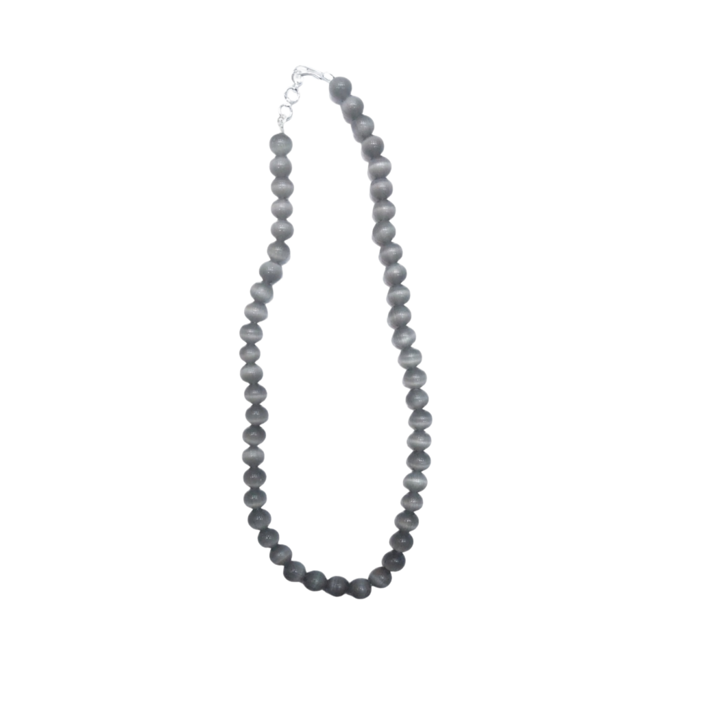 Gray Selenite Mala (16 inch)