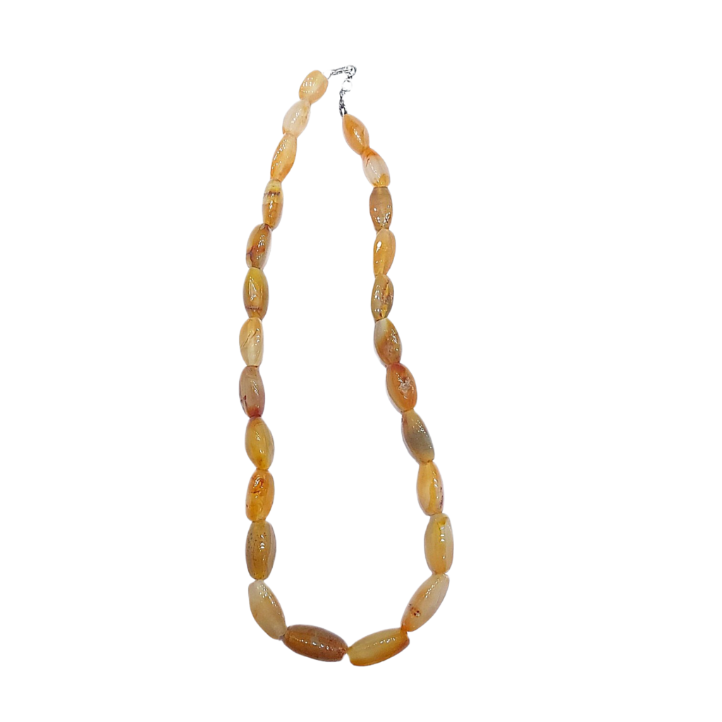 Orange Hakik Mala (18 inch)