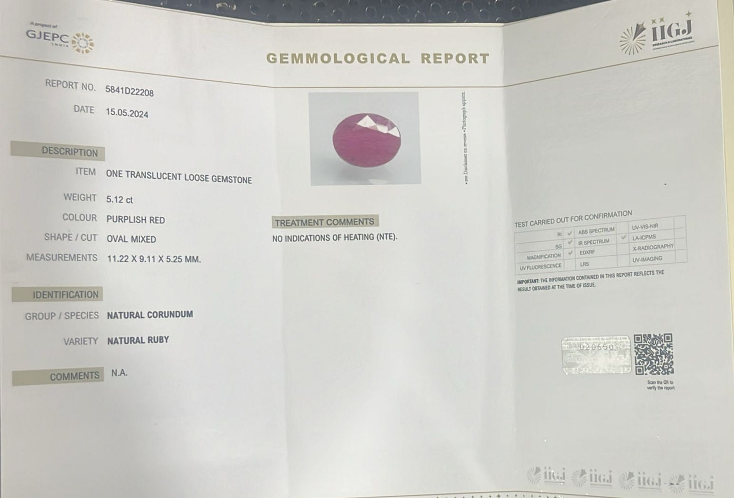 Ruby Stone (Medium) - African