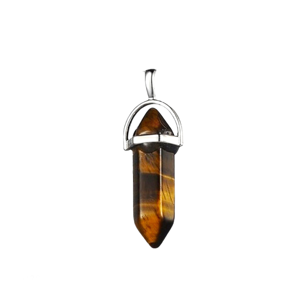 Tiger Eye Bullet Pendant