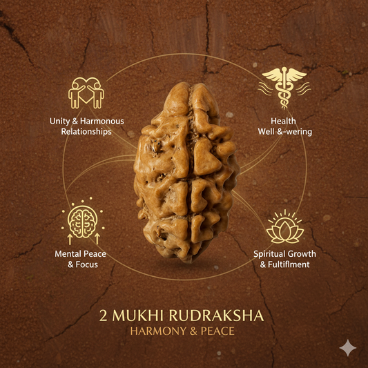 2 Mukhi Rudraksha Lab Certified (Nepal)