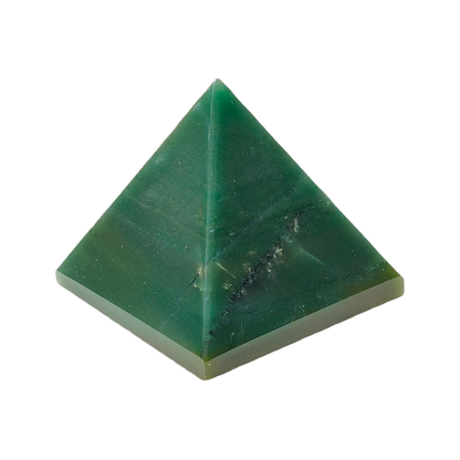 Green Jade Pyramid for Luck, Prosperity, and Heart Chakra Healing