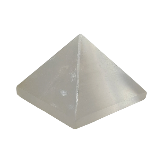 Selenite Pyramid for Cleansing Crystals and Negative Energy