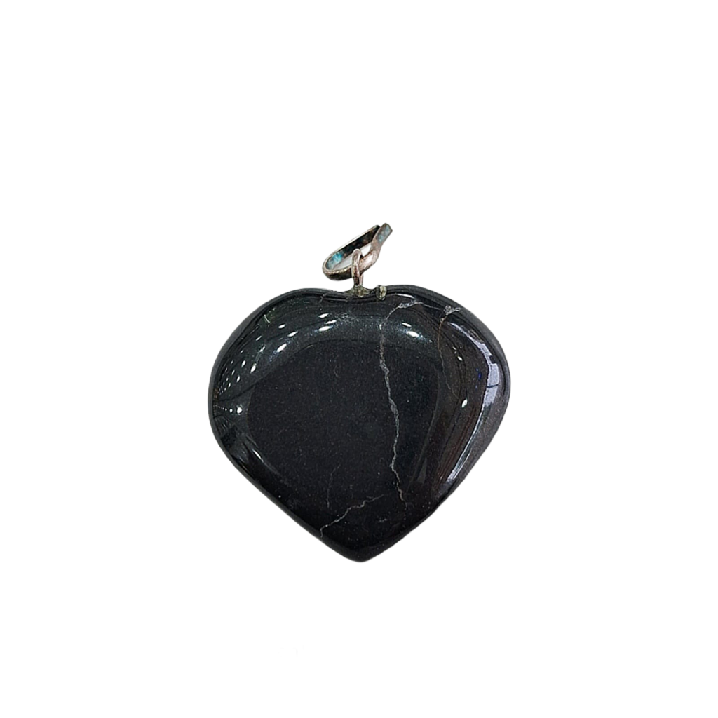 Black Tourmaline Heart Pendant