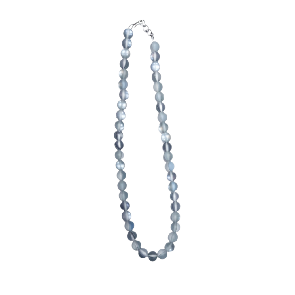 Grey Aura Labradorite Mala (16 inch)