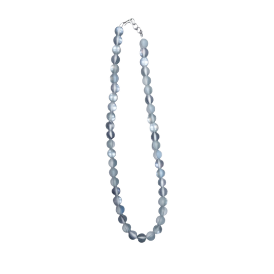 Grey Aura Labradorite Mala (16 inch)