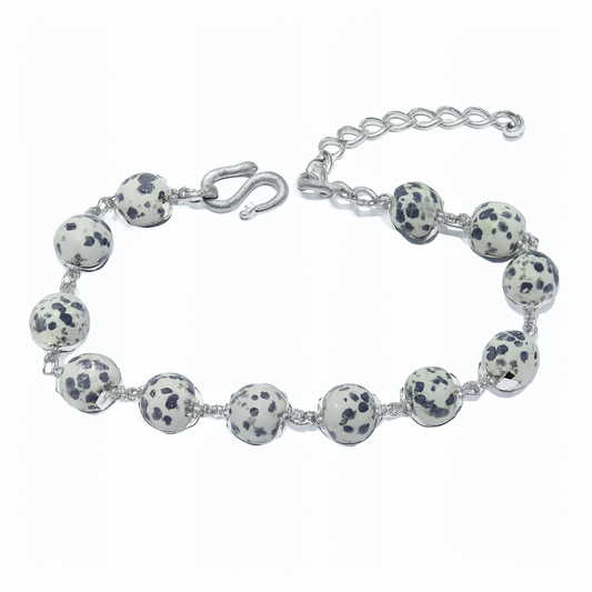 Jasper Silver Bracelet