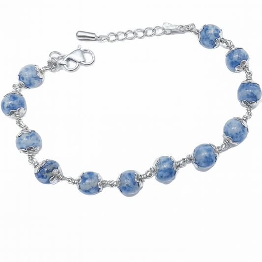 Lapis Silver Bracelet