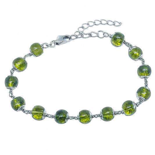 Peridot Silver Bracelet